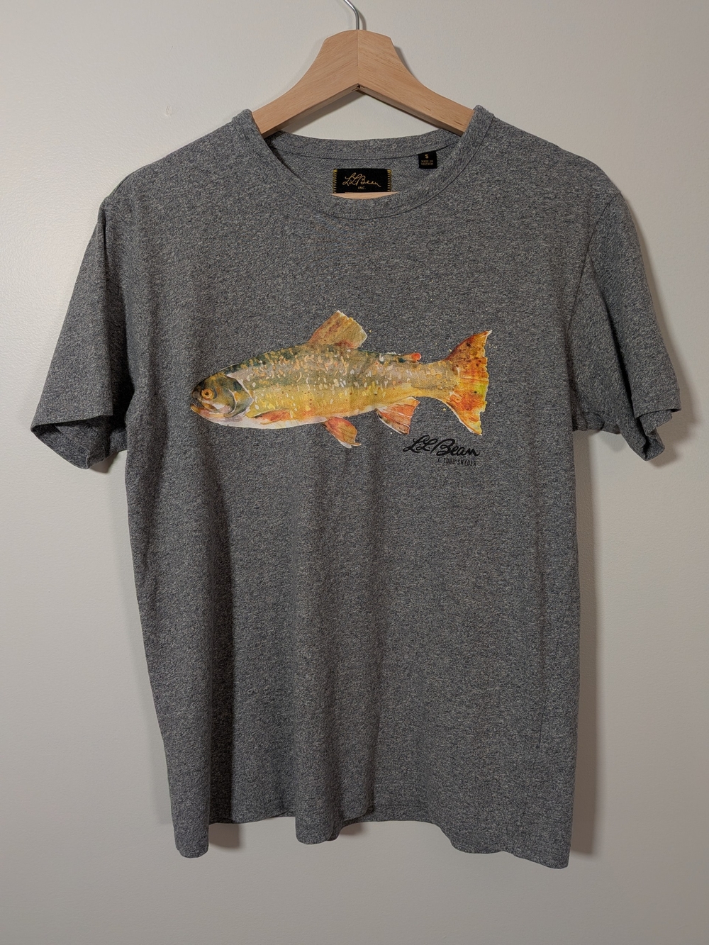 Todd Snyder x L.L. Bean Brook Trout Graphic T-Shirt Heather Grey Men's S